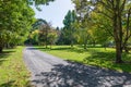 Landscape view of the park like grounds in a farm. Otaki, New Zeala