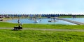 Hove Lagoon in the sunshine.