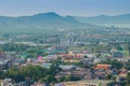 Landscape view of Phuket city from Khao Rang viewpoint, small hill in Phuket city, Thailand. Royalty Free Stock Photo