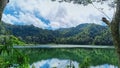 Landscape view of Ranamese Lake in East Manggarai, Flores Island, East Nusa Tenggara, Indonesia Royalty Free Stock Photo