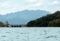 Landscape View of Ratchaprapa dam, Surat Thani Thailand Royalty Free Stock Photo