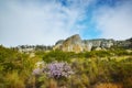 Landscape view of rocks and boulders in Hout Bay, Cape Town, South Africa during a summer holiday and vacation