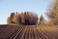 Landscape view of the rural Toten, Norway, in fall.