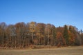 Landscape view of the rural Toten, Norway, in fall.