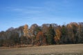 Landscape view of the rural Toten, Norway, in fall.