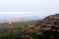 A landscape view of sahyadri mountain range in Maharashtra, India