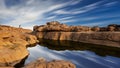 Landscape view Sampanbok Ubon Ratchathani Grand Canyon in Thailand