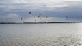 Landscape view of the sea in Stagnone nature reserve in Marsala, Sicily, Italy