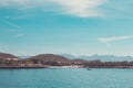 Landscape, view from the sea Royalty Free Stock Photo