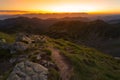 Landscape view on the Slovak mountain Nizke Tatry