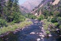 Landscape view of a small creak at Yosemite Royalty Free Stock Photo