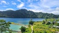 Landscape view of small village called Yarpate, Teluk Wondama, Papua Barat