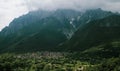 Landscape view of the small village Italian name: Ono San Pietro - Brescia - Lombardy - Italy