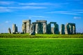 Landscape view of Stonehenge in Salisbury, Wiltshire, England, UK
