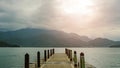 Landscape view of Sun Moon Lake  famous landmark at Nantou  Taiwan Royalty Free Stock Photo