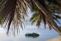 Taakoka islet Muri Lagoon Rarotonga Cook Islands Royalty Free Stock Photo