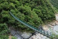 Landscape View in Taroko green rope bridge, Taroko national park Royalty Free Stock Photo