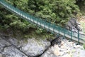 Landscape View in Taroko green rope bridge, Taroko national park Royalty Free Stock Photo