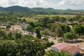 Landscape view on tobacco plantation, Cuba. Royalty Free Stock Photo