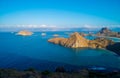 Landscape view from the top of Padar island in Komodo islands, Flores, Indonesia. Royalty Free Stock Photo