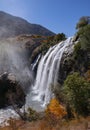 Landscape view of Tortum Waterfall in Turkey