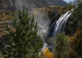 Landscape view of Tortum Waterfall in Turkey