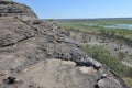 Ubirr rock art site in Kakadu National Park Northern Territory of Australia Royalty Free Stock Photo