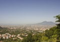 Landscape view of the Vesuvio and neapolitan coast Royalty Free Stock Photo