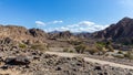 Landscape view of Wadi Shawka dry riverbed, UAE.