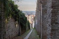 Medieval walkway to the castle in Conegliano, Italy Royalty Free Stock Photo