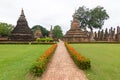 Landscape view Wat Mahathat Sukhothai Thailand Ancient capital of Sukhothai, Thailand Royalty Free Stock Photo