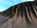 The Wave rock in Hyden Western Australia Royalty Free Stock Photo