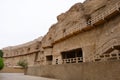 Landscape view of The Yulin Cave in Dunhuang Ggansu China