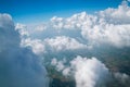 Landscape viewed from airplane Royalty Free Stock Photo