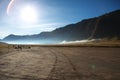 Landscape viewed of Savannah Hill, Whispering Sand Mount Bromo, East Java, Indonesia