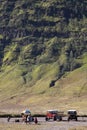 Landscape viewed of Savannah Hill, Whispering Sand Mount Bromo, East Java, Indonesia