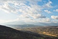 Landscape viewpoint from Svrljiske mountains Royalty Free Stock Photo