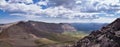 Landscape views from Kings Peak panorama in Uintah Rocky Mountains from HenryÃ¢â¬â¢s Fork, Ashley National Fores