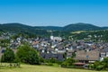 Landscape with the village called Hallenberg Royalty Free Stock Photo