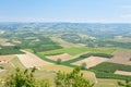 Landscape with vineyards from Langhe,Italian agriculture Royalty Free Stock Photo