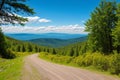 Landscape of Vitosha Mountain near Cherni Vrah peak, Sofia City Region made with Generative AI