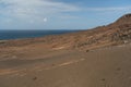 Landscape of volcanic island, Bartolome, Galapagos Islands, Ecuador Royalty Free Stock Photo