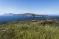 The landscape from  Vulcano Island Royalty Free Stock Photo