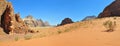 Landscape in Wadi Rum Royalty Free Stock Photo