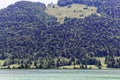 Landscape at the Walchsee in Austria.