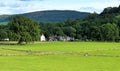 Landscape in Wales with Talybont village in valley