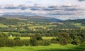 Landscape in Wales with Talybont village in valley