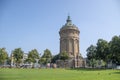 Landscape of wasserturm Water tower Mannheim Baden Wurttemburg Germany Royalty Free Stock Photo