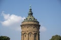 Landscape of wasserturm Water tower Mannheim Baden Wurttemburg Germany Royalty Free Stock Photo