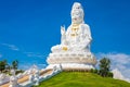 Landscape of Wat Huay Pla Kung temple Statue of Guan Yin travel destination the famous place religious attractions of Chiang Rai p